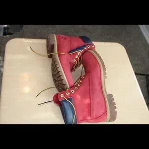 Timberland | Shoes | Cam Houston Red Timberland Boots | Poshmark display picture 1